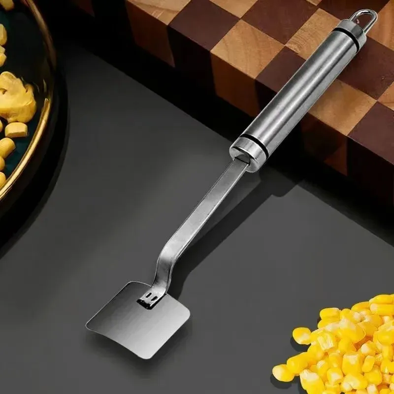 Pengupas Jagung Baja Tahan Karat Pengupas Jagung Bergerigi Pemotong Perontok Tongkol Jagung Gadget Dapur Buah dan Sayuran — image 6