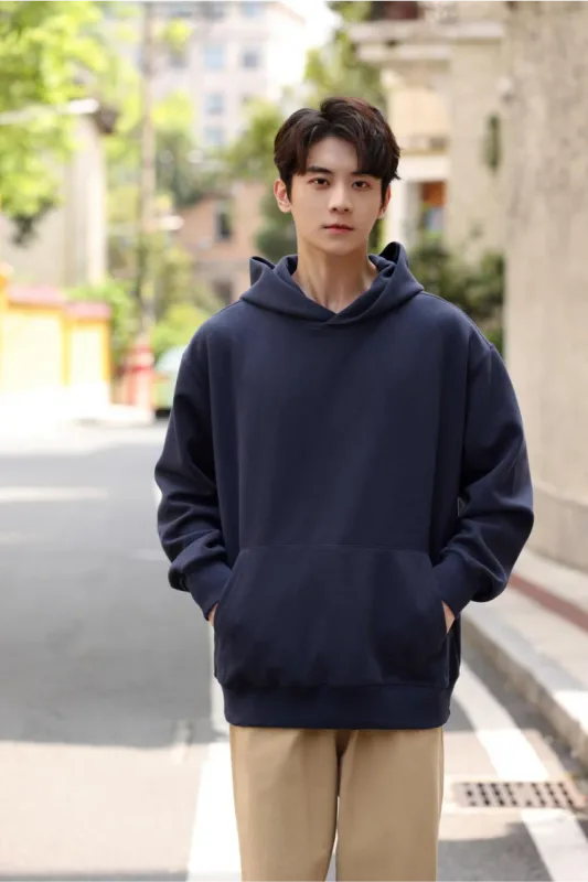 Fashionable Loose Cotton Hooded Sweatshirt for Men and Women, Customized Printed Logo, Embroidered Logo, Spring and Autumn Cloth — image 5