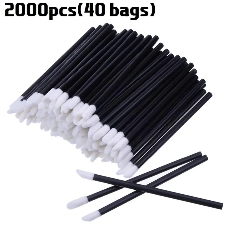 Pukal 50/500/2000Pcs Berus Bibir Aplikator Profesional Borong Tongkat Gincu Wanita Berus Gloss Bibir Aksesori Alat Solek