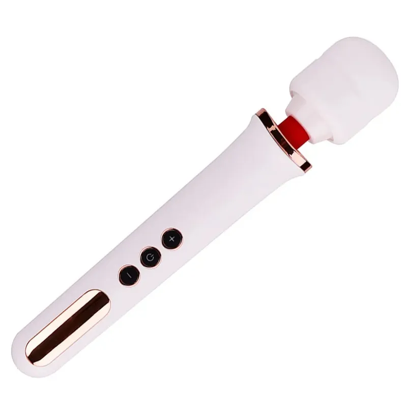 Vibrador de varita mágica inalámbrico de mano potente de 10 velocidades para mujeres vibrador grande masajeador para estimulador de clítoris punto G juguete sexual