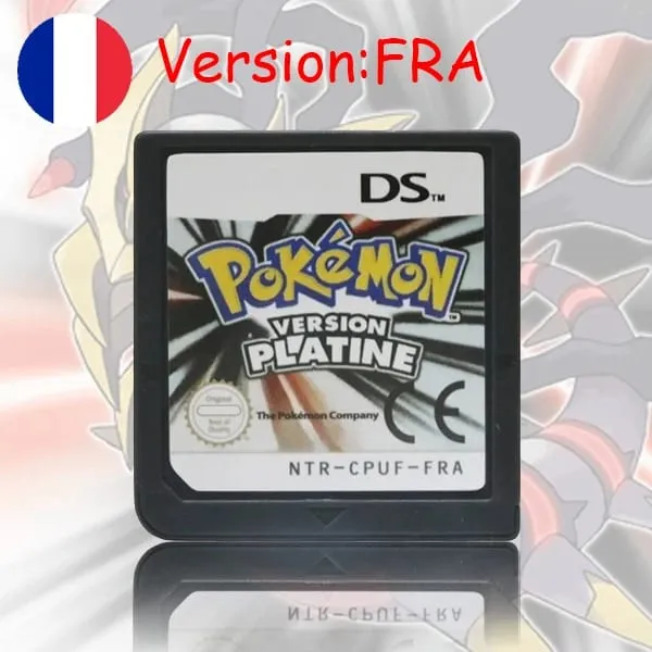 Cartouche de jeu NDS série Pokemon platine perle diamant HeartGold SoulSilver USA/EUR/FRA/ITA/NOE/AUS/ESP Version pour NDS