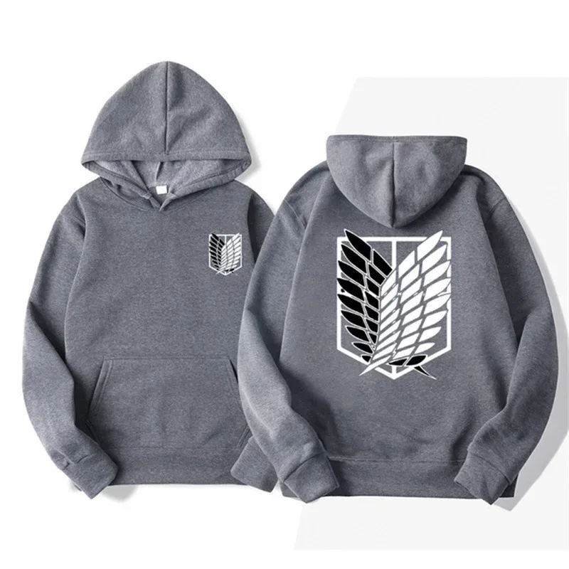 Attack on Titan Men's Hoodie Anime Hoodies Men and Women Streetwear Pullover Harajuku Shingeki No Kyojin Hoodies Sweatshirt — image 9