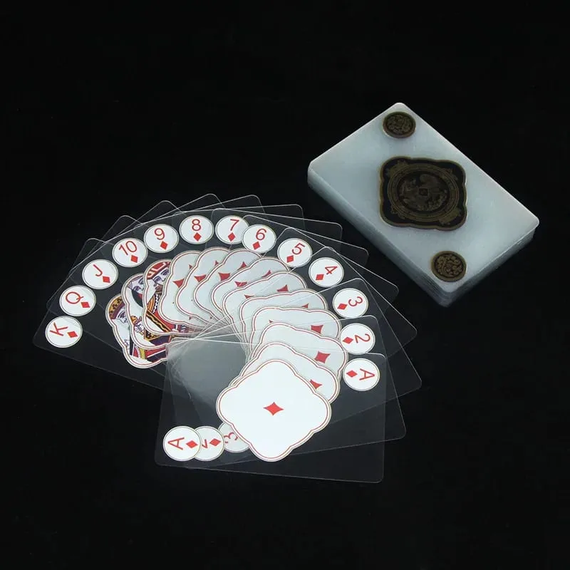 Waterproof Transparent Plastic Playing Cards Creative Durable PVC Poker for Deck Board Game Classic Card Game Family Fun