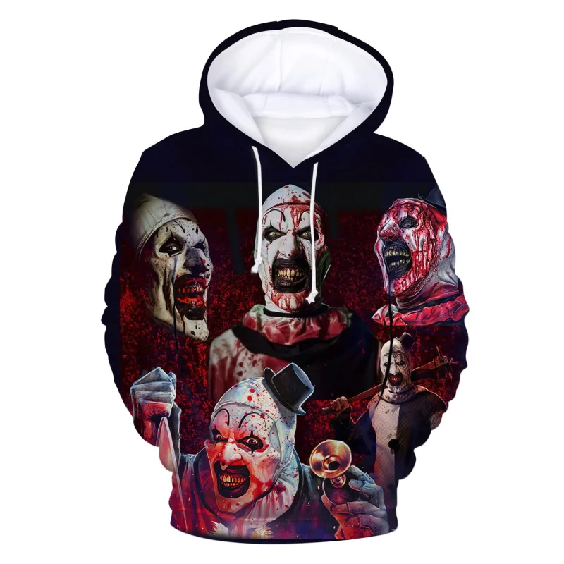 Horror Movie Terrifier 3D Print Hoodies Men Women Casual Streetwear Fashion Hoodie Sweatshirts Pullovers Tracksuits Man Clothing — image 13