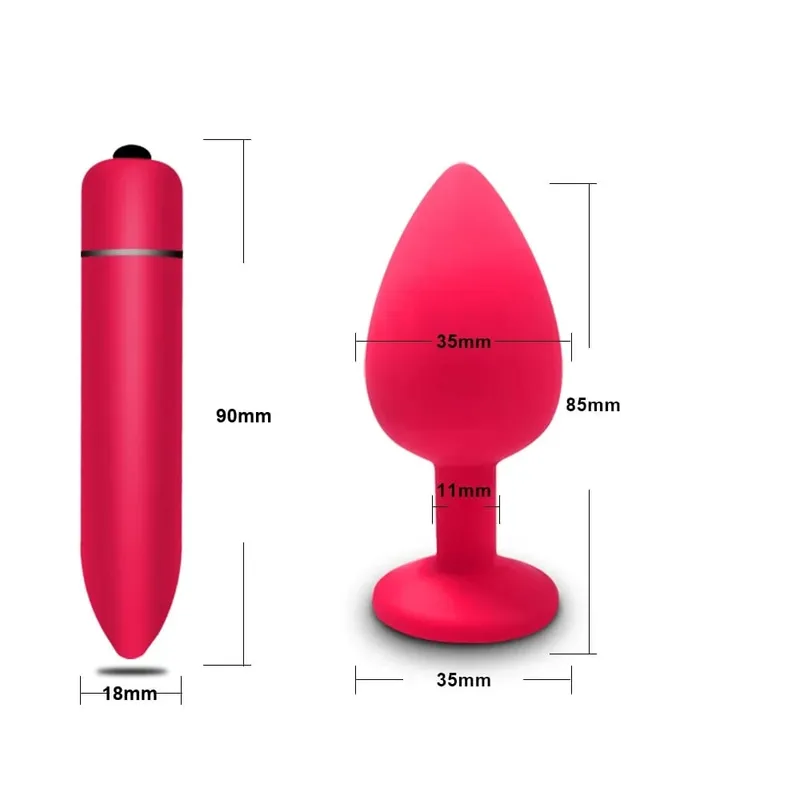 Anal Toy Soft Silicone Anal Plug Mini Bullet Vibrator Butt Plug Men Women Gay Couples Anal Prostate Stimulator Sex Toy for Adult — image 30