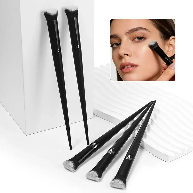 Women Soft Fiber Hair Concealer Makeup Brush Black Handle Powder Blusher Eye Shadow Foundation Make Up Brushes Beauty Tool — image 6