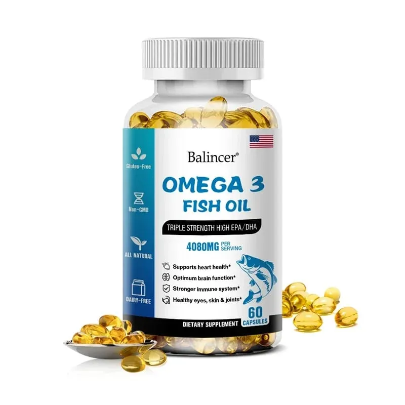 Omega 3 Fish Oil 4080mg - High EPA + DHA Helps with Joints Skin Immune Support Antioxidant & Improve Memory — image 9