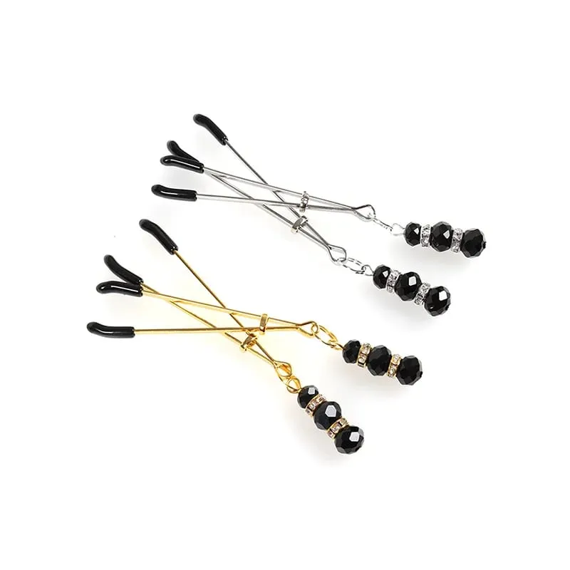 Sexy Flirt Nipple Clamps Breast-fed Sex Toys BDSM Labia Breast Stimulation Massager Nipple Clamps With Chain Clips Fetish Slave — image 6