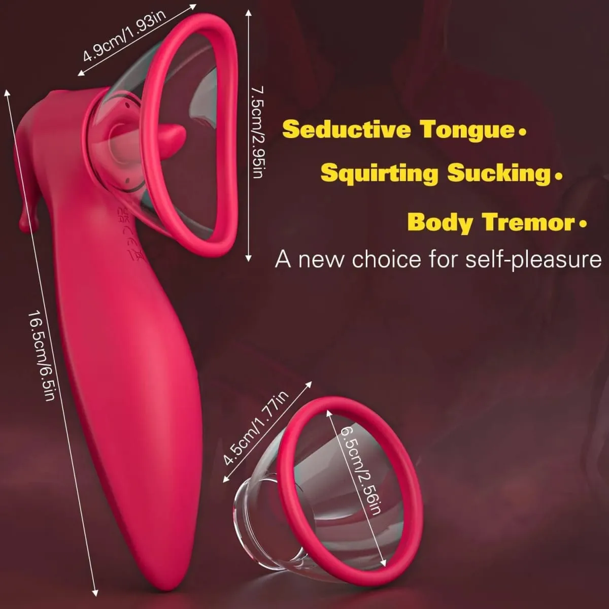 Powerful Sucking Vibrator for Women Tongue Licking Vibrating Clitoris Sucker Vibrator Nipple Stimulator Adults Sex Toy