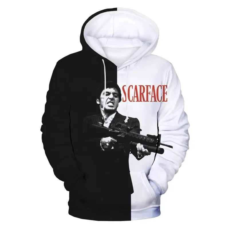 Scarface Movie 3D Print Hoodies Men Women Fashion Streetwear Oversized Sweatshirts Hoodie Male Pullovers Tracksuit Man Clothing — image 8