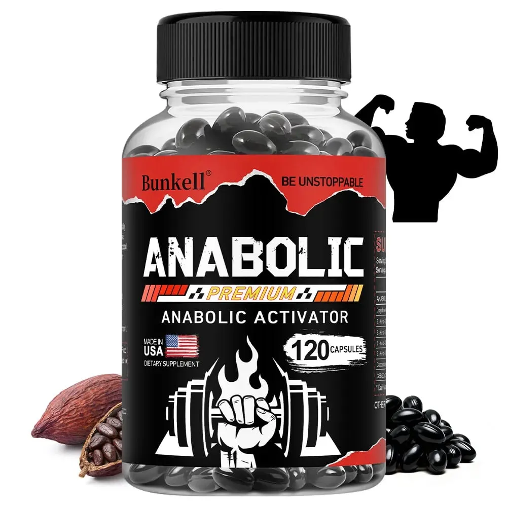 Men’s Muscle Builder Capsules Lean Muscle Growth Strength Endurance Recovery Metabolism & Abs Support 30/60/120 Capsules — image 2