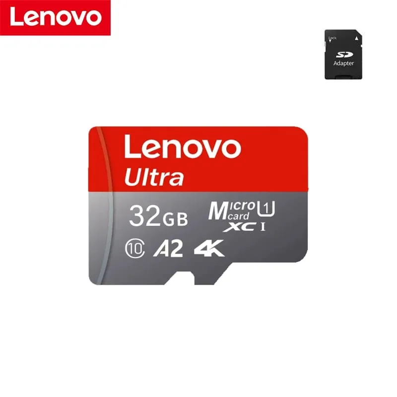Lenovo High Speed Micro SD Memory Card 512GB 4K Full HD Video Compatible with Phone GoPro Action Camera 64GB 128GB 256GB