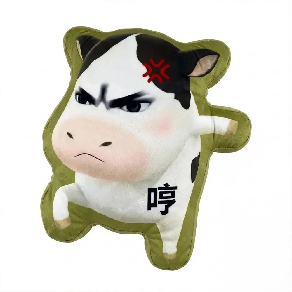 Cute Abstract Cow Cushion Sofa Decor Cartoon Throw Pillow Multifunctional Home Decor — image 11
