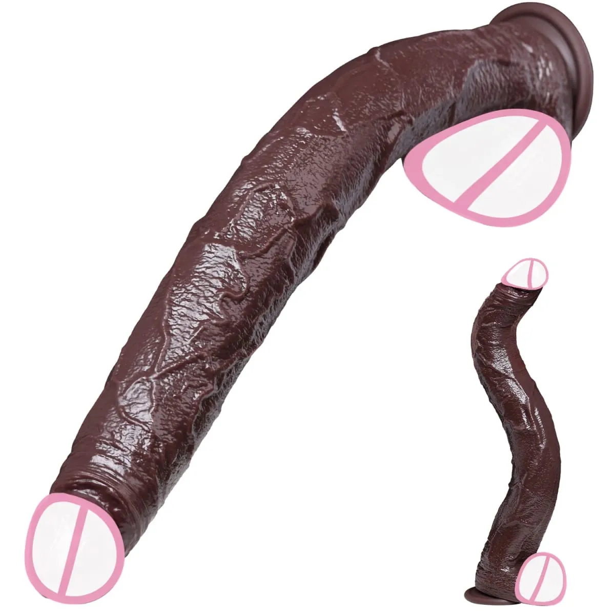 ealistic Long dildo Black Anal Plug with Suction Cup Long Penis Butt Plug Sex Toy for men Women Phallus Anal Dilator Stimulatio — image 1