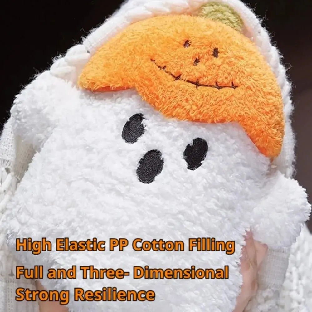 Cozy Ghost Decorative Cushion Hug Pillow Toy Plush Fabric PP Cotton Filling Ghost Decor Ornaments Halloween Pillow Home Decor — image 4