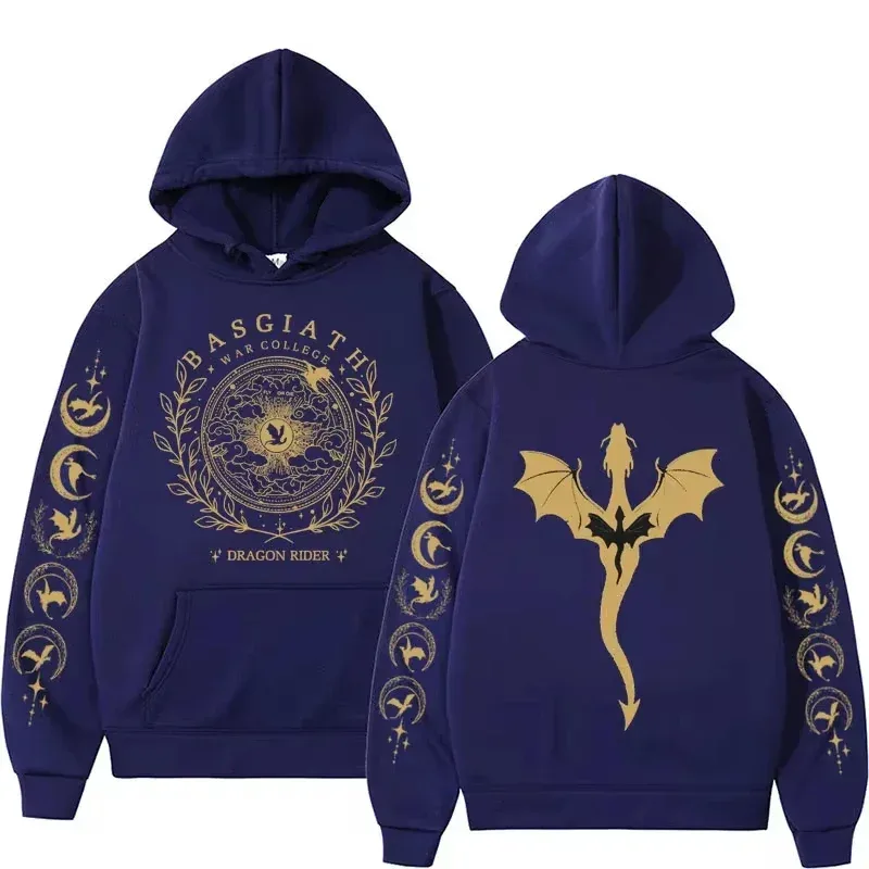 2026Fall Winter Fashion Trends Fourth Wing Graphic Hoodies Men's Long Sleeve Sweatshirts Hoodies Streetwear — image 4