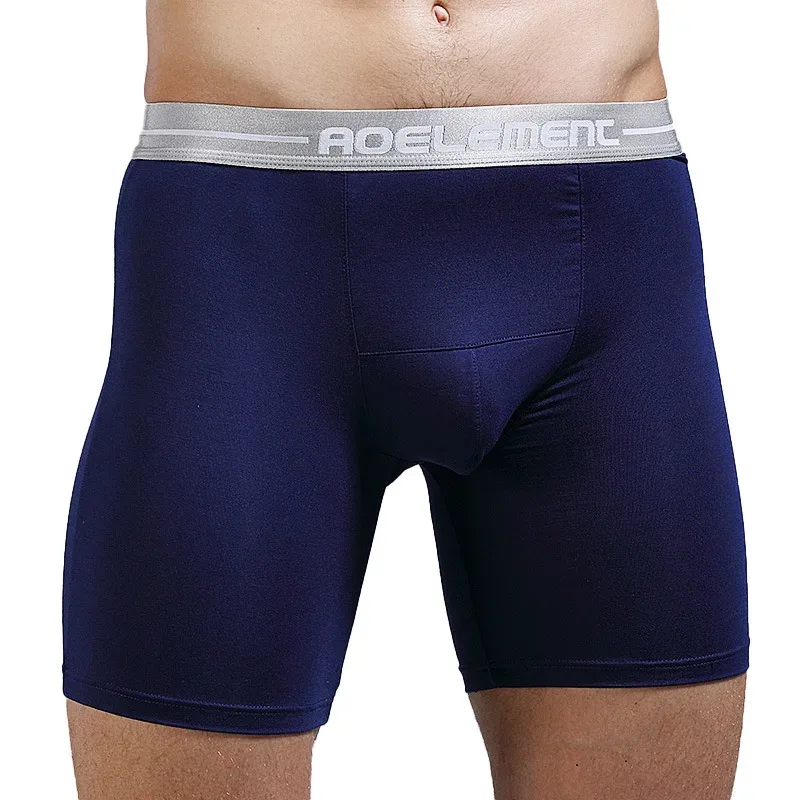 Large Size XL-7XL Men's Boxers Shorts Modal Underwear Man Breathable Pouch Panties Middle Long Leg Underpants Male Cueca Hombre — image 7