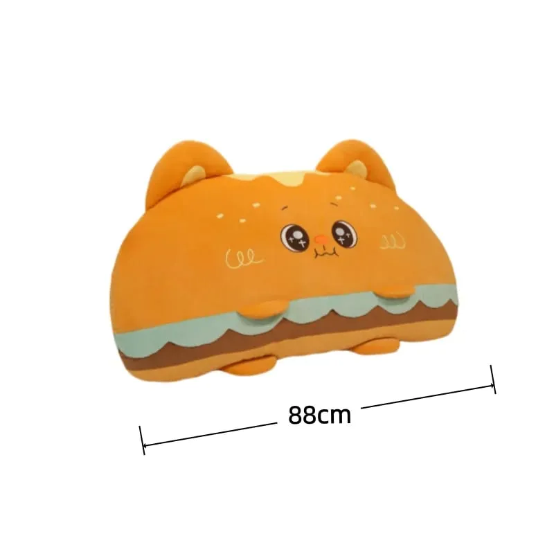 Hamburger Plush Cushion 58/88cm Stuffed Pillow Kawaii Sofa Bed Seat Decor Cushion Adorably Home Decor Toys Birthday Gifts