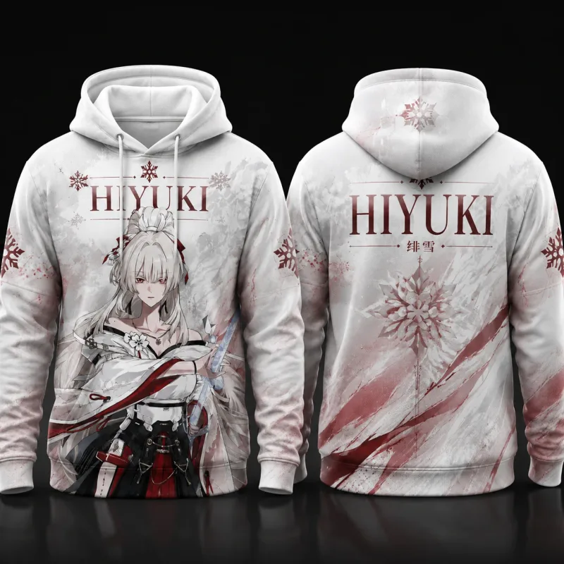 3D Print Game Character Autumn/winter Hoodie Wuthering Waves Hiyuki Feixue Streetwear Y2k Top Men Women Hoodies Sweatshirts