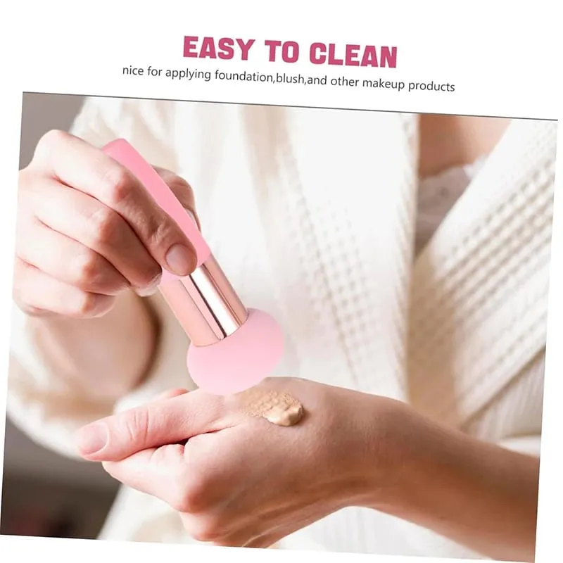 New Mushroom Head Makeup Brush Puff Beauty Makeup Sponge With Handle Make-up for Fashion Women Professional Makeup Tools Puff — image 3