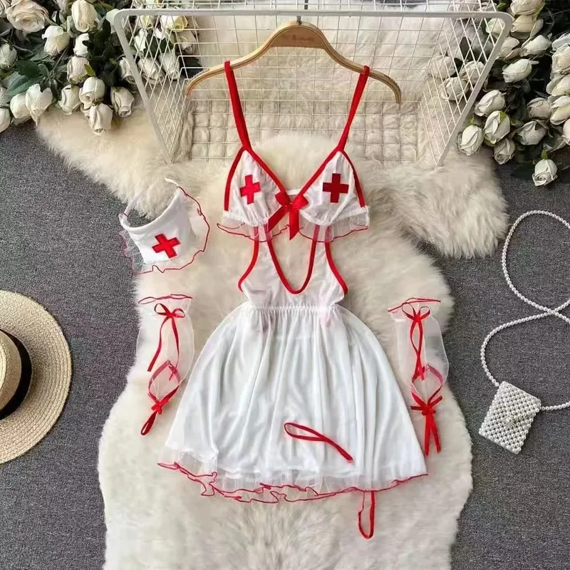 Woman Plus Size Sexy V-Neck Strap Dress Lace Trim Slim Short Dress Women Fashion Comfortable Dress Party Hotsweet — image 15