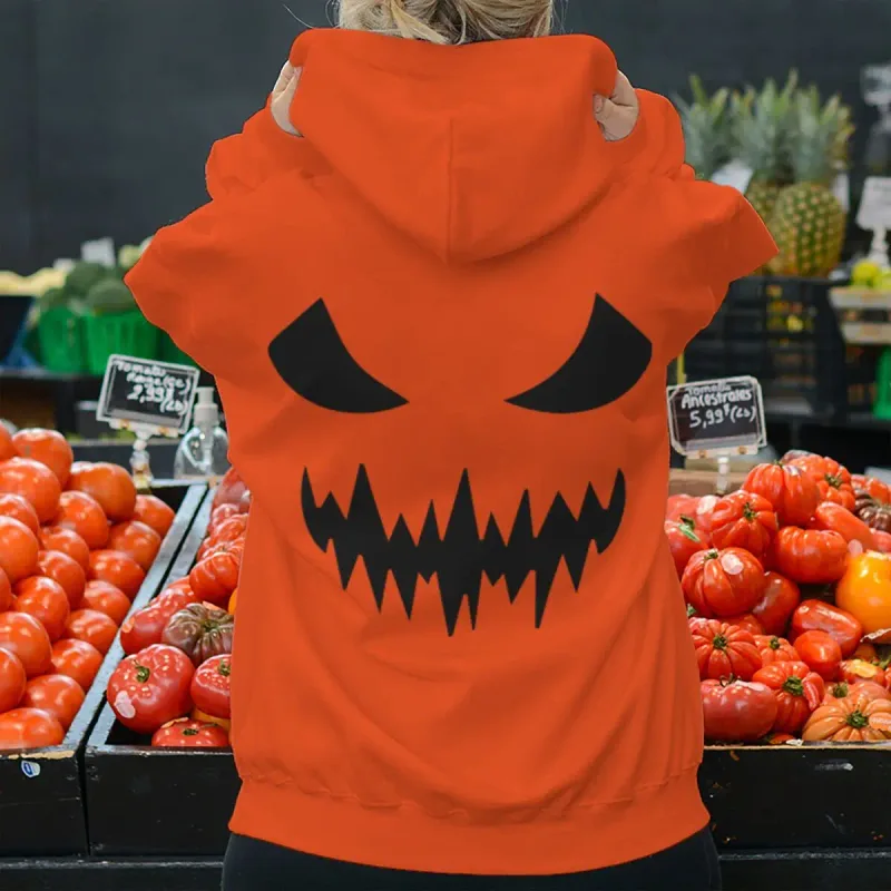 2026 Fashion Horror Movie Face Men's Hoodie Casual Long Sleeve Halloween Streetwear Unisex Luminous Style Hoodies — image 10