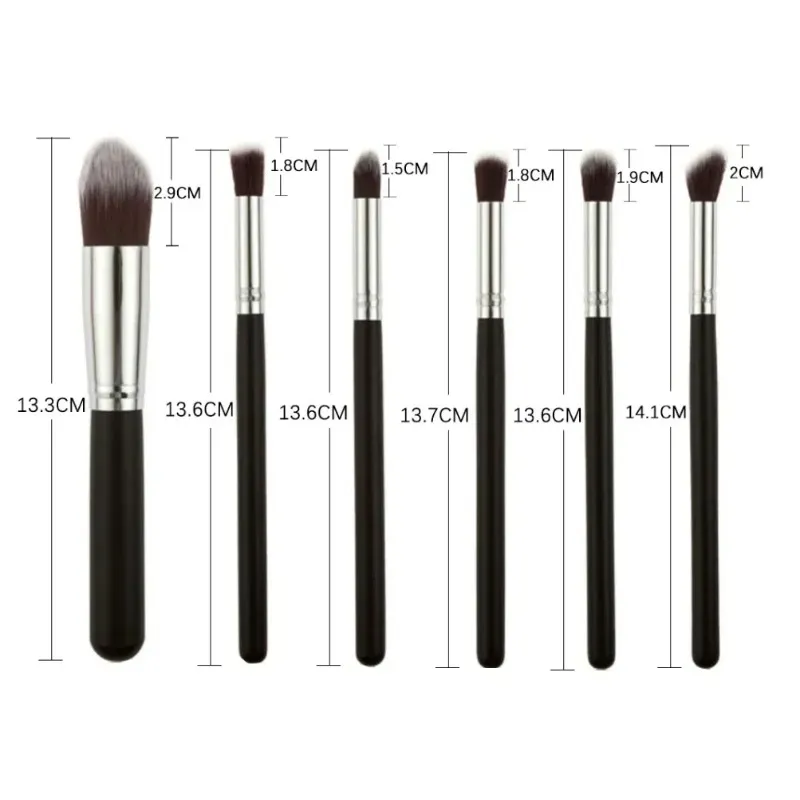 10PCS Makeup Brushes Set Professional Soft Bristles Eyeshadow Foundation Blending Brushes for Makeup Artists Pink White Black