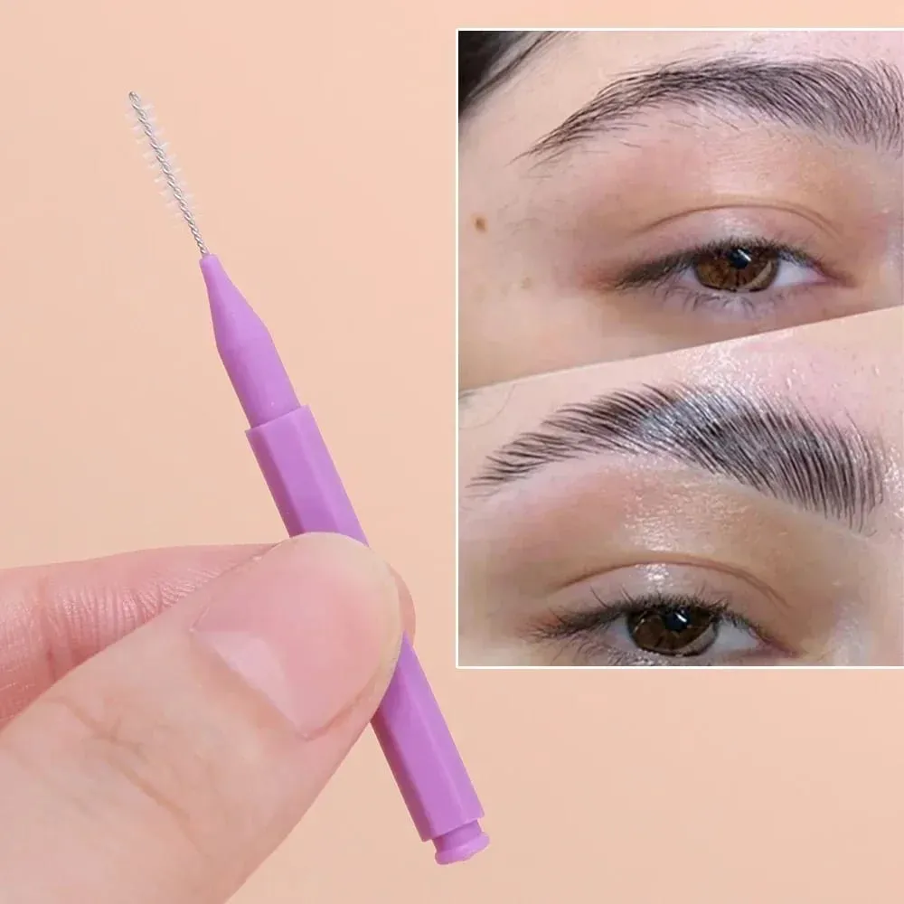 Portable Mini Disposable Eyebrow Brushes 10/50PS Eyelash Brow Lifting Brush Applicators Lash Extension Comb Beauty Makeup Tools — image 3