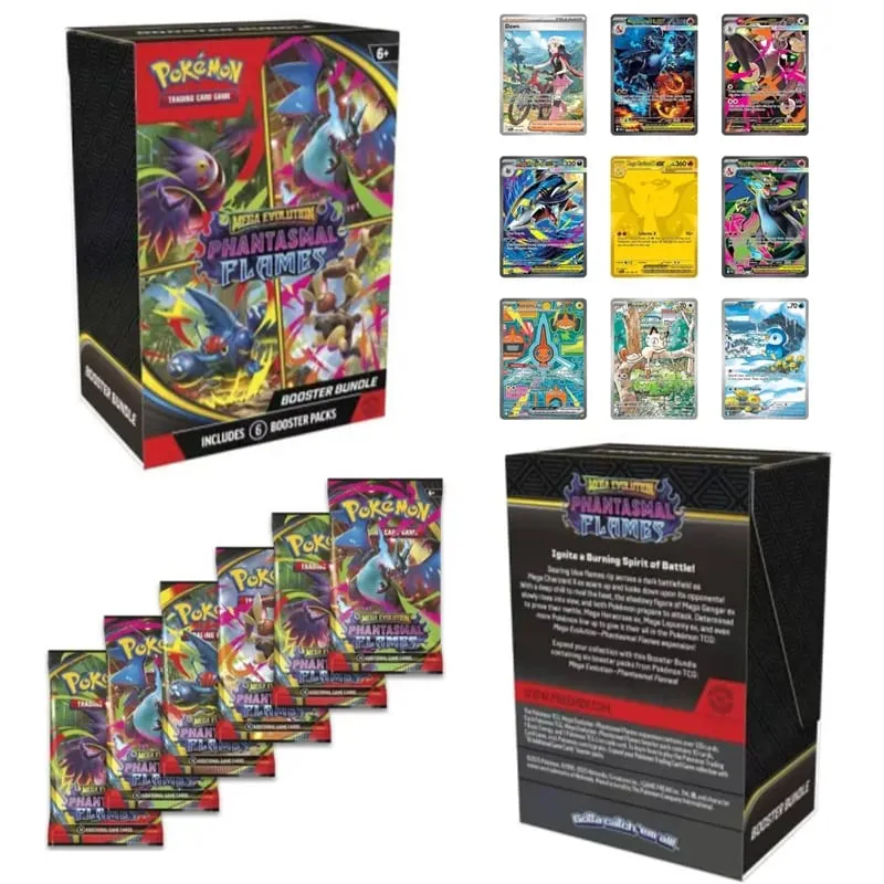 Trading Poke Cards Ascended Heroes Mega Evolution Sword Shield Series 72 Shiny Collectible Booster Bundle Booster Packs Gift — image 4