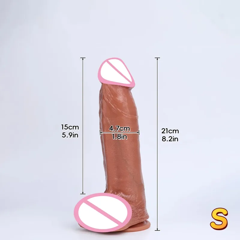 3 rozmiary realistyczne XXL gruby penis miękkiego silikonu Dildo męskie genitalia masturbacja pochwy z przyssawką Dick kobieta Anal Sex zabawki 18