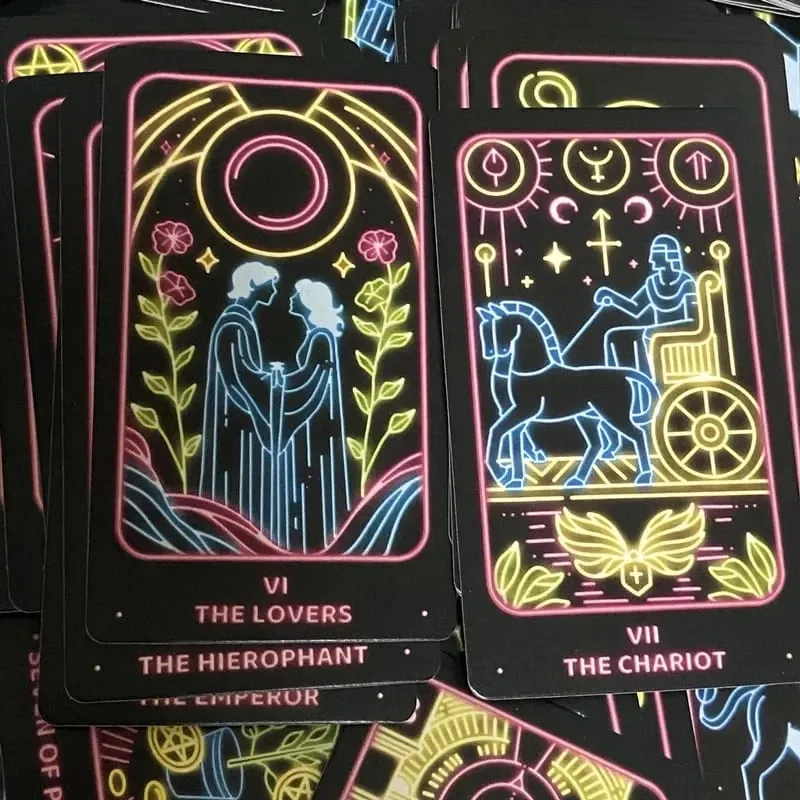 Cartes de Tarot minimalistes et simples, 78 jeux de société, Divination, destin, édition anglaise, Oracle, jeux de Table pour fête
