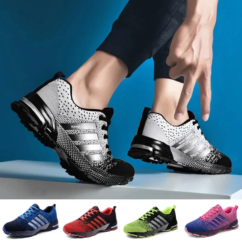 Tênis feminino novo respirável casual confortável estável absorção de choque luz sapatos esportivos tamanho 48 sapatos masculinos runing — image 4