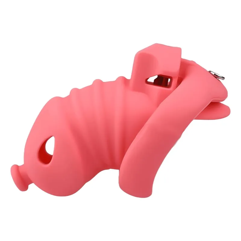 Silicone Penis Cage Male Dick Bondage Chastity Belt Dildo Lock For Cock Anti-Escape Sex Toys For Men Erotic Accessories