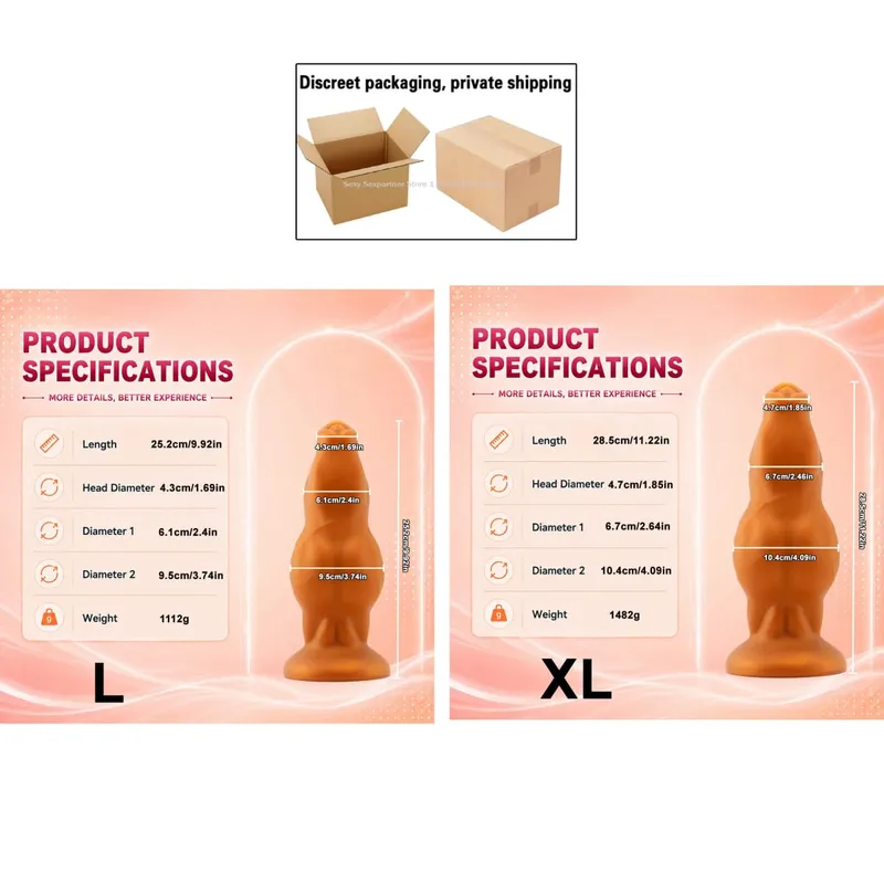 NEW Large Animal Penis Huge Dog Cock Dildo Suction Cup Masturbator Female Anal Butt Plug Big Anal Plug Adult Sex Toys Products — image 14