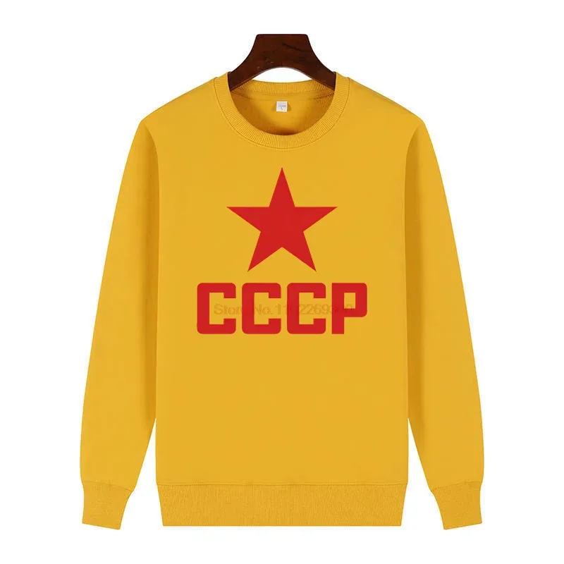 Fashion Men's Winter Sweater Cccp Urrs Printed Sweater Crew Neck Fleece Pullover For All Ages New In Sweatshirts Male Clothes — image 5