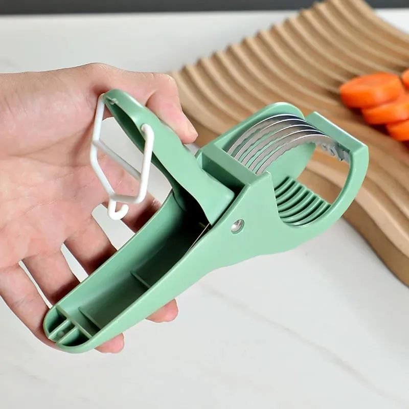 Kitchen Tools Stainless Steel Vegetable and Fruit Slicer Multi Functional Salad Slicer Kitchen Accessories — image 5