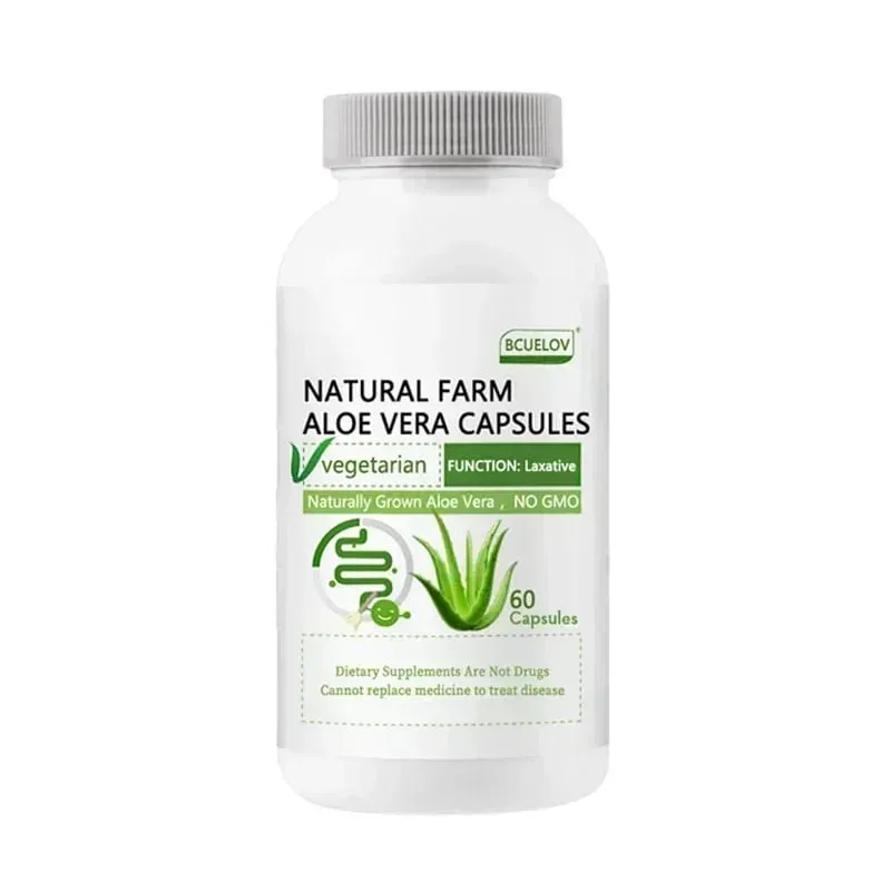 Aloe Vera Extract Capsules - Helps Cleanse and Detoxify The Colon Burn Fat Maintain Stomach Acid Balance and Boost Immunity — image 10