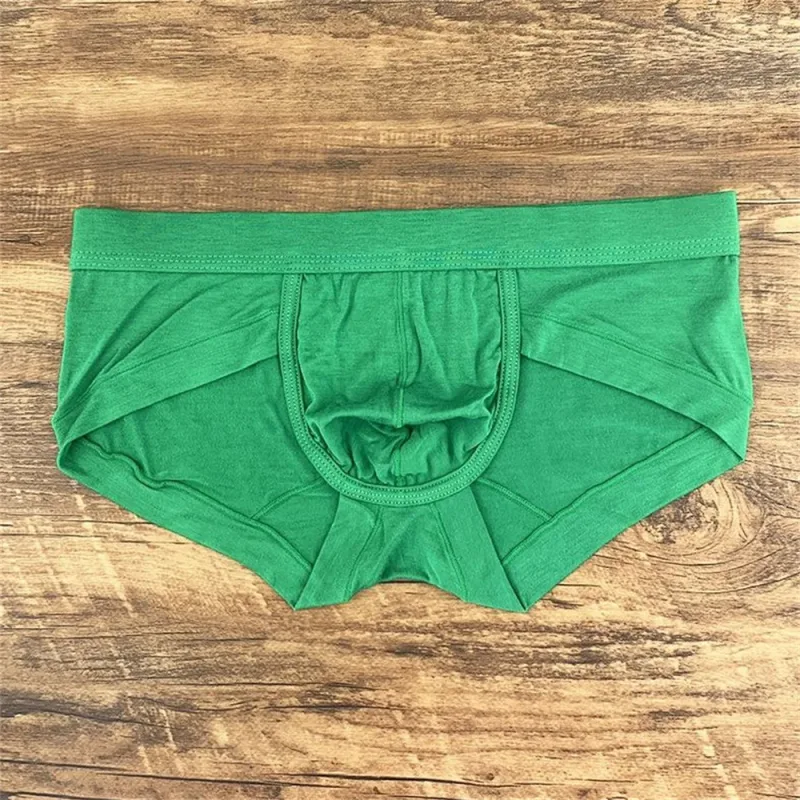 Men's Sexy Modal Pink Underwear Simple and Comfortable U Convex Pouch Briefs Low Waist Slim Fit Plus Size Male Underpants L-XXXL — image 6