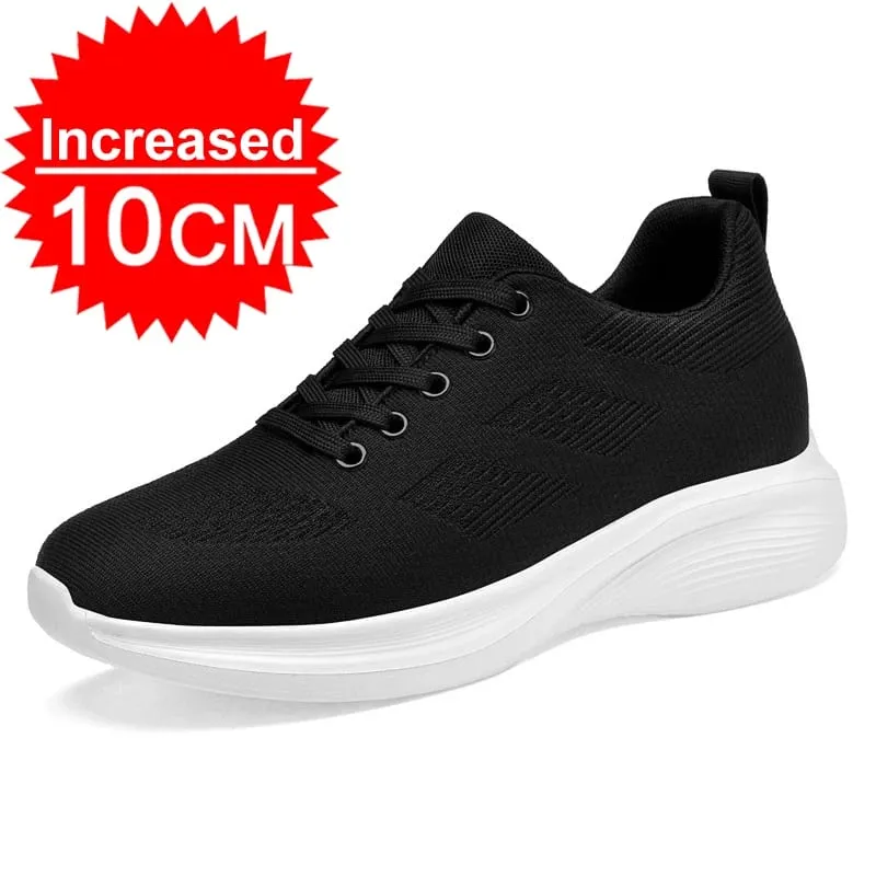 Flying Weaving Breathable Increase 8/10cm Invisible Height Increasing Casual Sneakers Men All Match Non-Slip Soft Walking Shoes — image 14