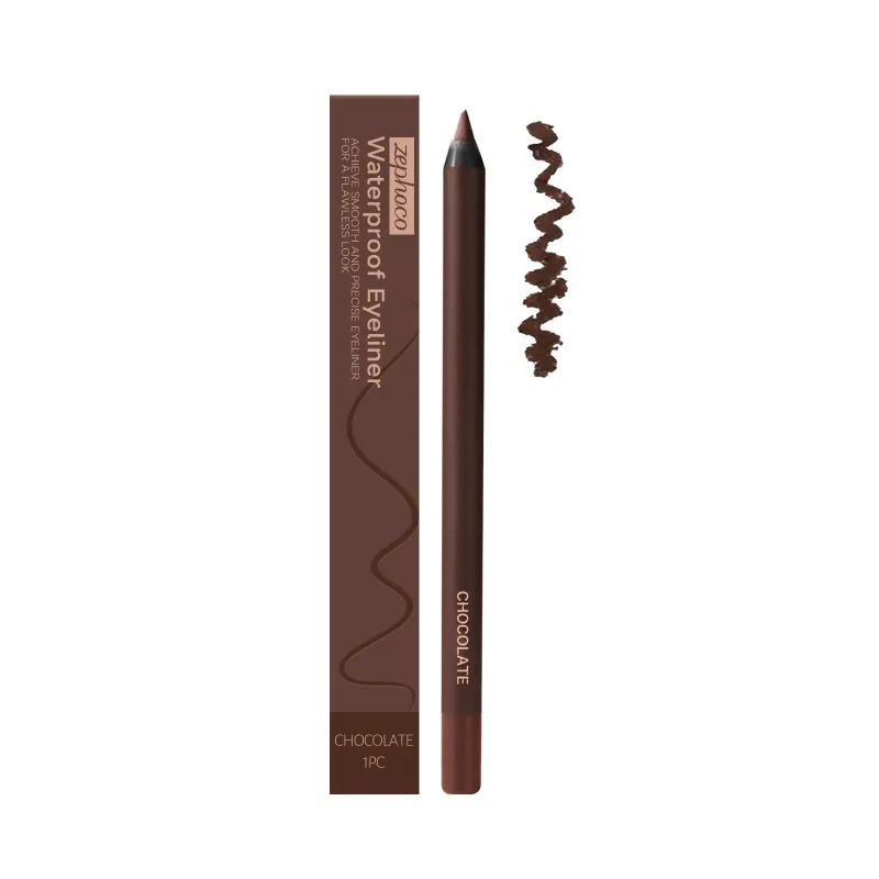 Zephoco Gel Eyeliner Pen Waterproof Smooth Eye Makeup Long Lasting Sweat Proof Oil Proof Smudge Proof Eye Liner Pencil Makeup