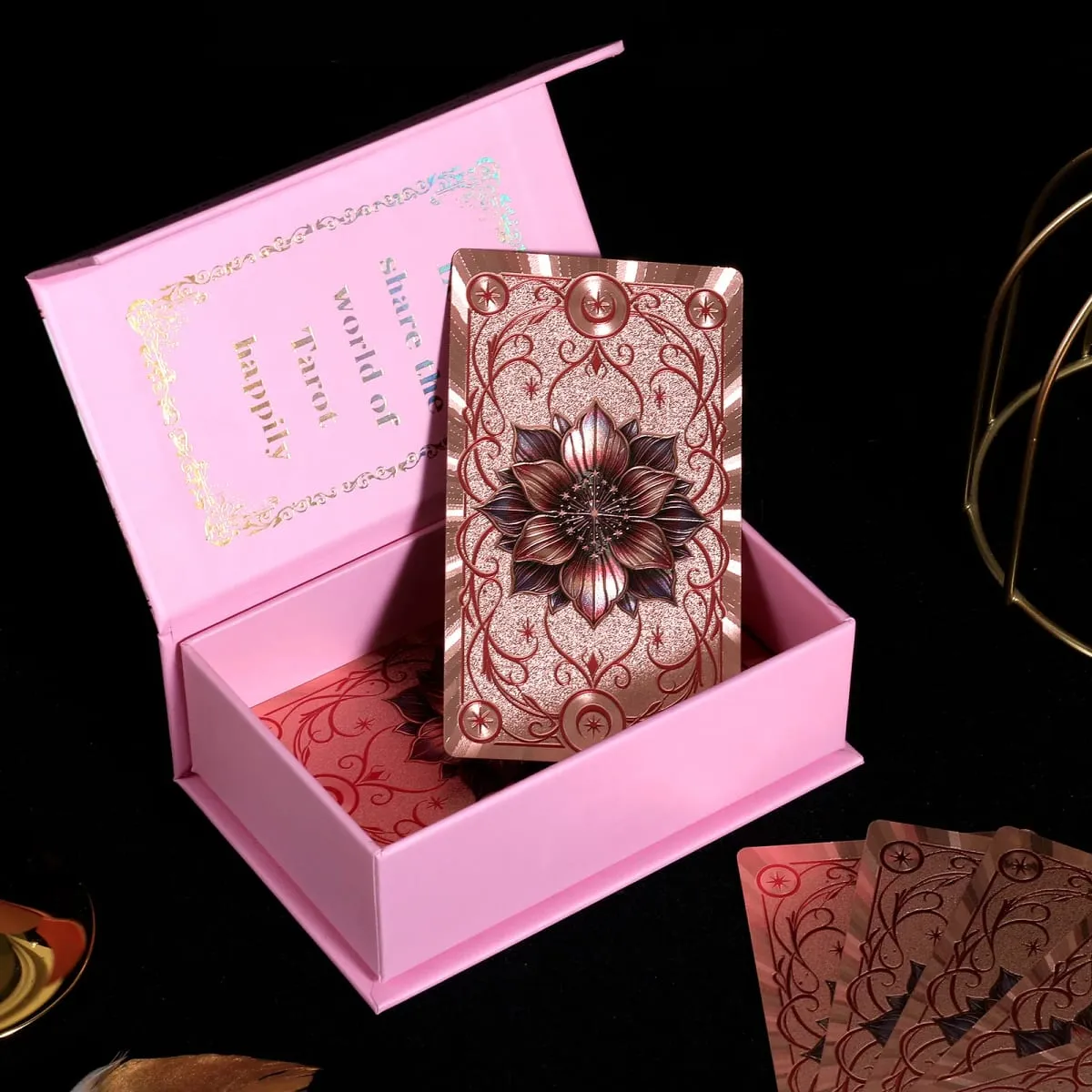 38Pcs Lenormand Oracle Cards in A Rigid Box Gold Foil Waterproof PET Oracle Cards for Divination & Fortune Telling 12*7cm — image 2