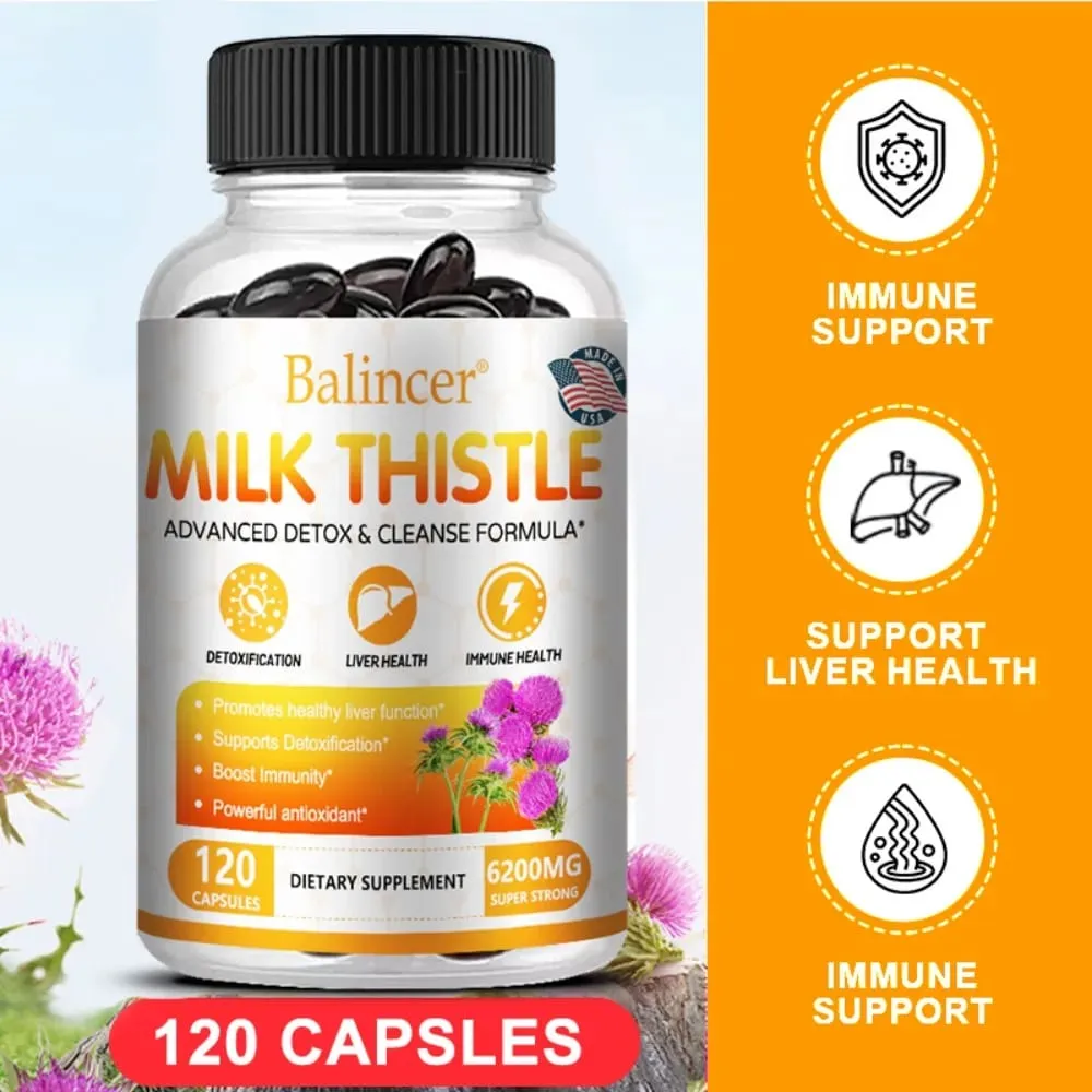 Milk Thistle with Dandelion Root - for Kidney & Liver Health Liver Detox and Cleanse Promotes Skin and Digestive Health — image 5