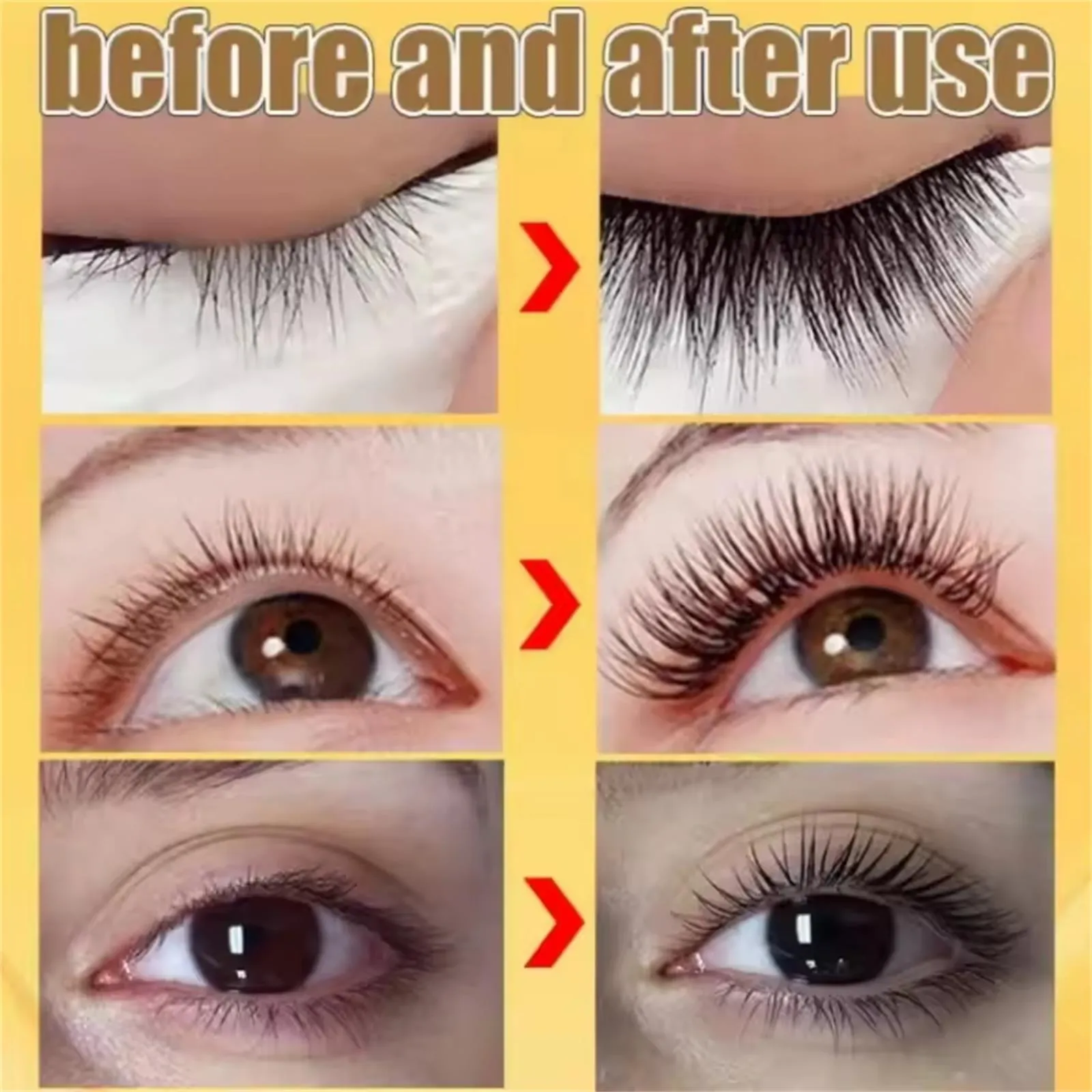 Sérum de croissance rapide des cils 7 jours, rehausseur de sourcils naturel, produits de traitement pour cils plus longs, plus épais, soins pour les yeux, maquillage