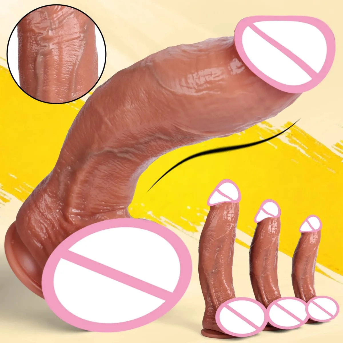 Bend Dildo Realistic Szilikon vastag pénisz Felnőtt szexjátékok nőknek Anális vagina Maszturbátor Műpénisz tapadókorongos Dick Masszírozóval