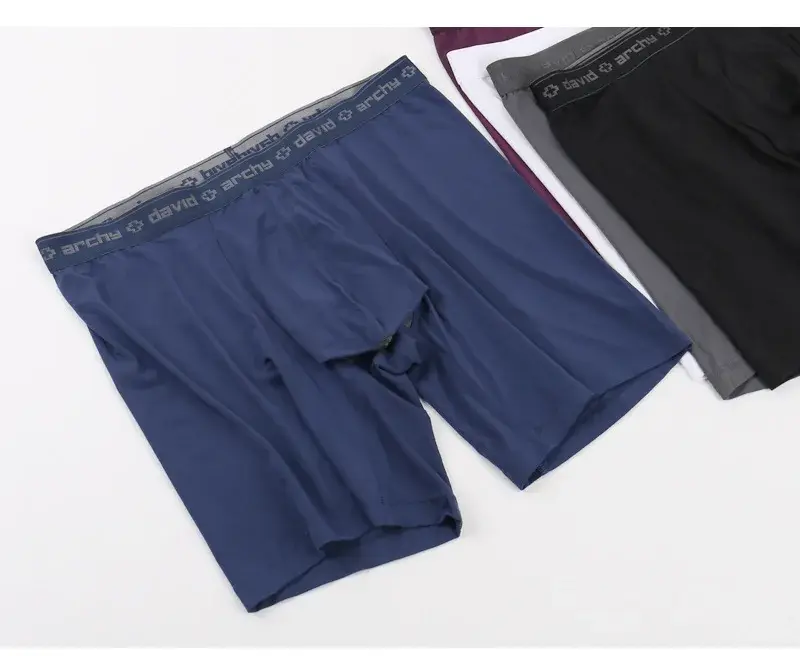 David Archy 3-pack Herrunderkläder Boxershorts Basic MicroModal Soft Andas Herr Dual Pouch Boxers Snabbtorka Sport Fitness