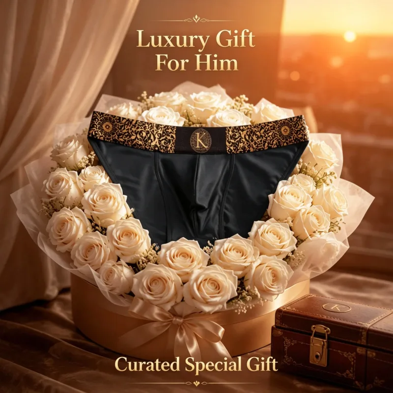 Men High‑Leg Bikini Briefs Vintage Festive Ornate Black‑Gold Elastic Waist Stretch Sweat Evaporating Underwear Date Anniversary — image 6