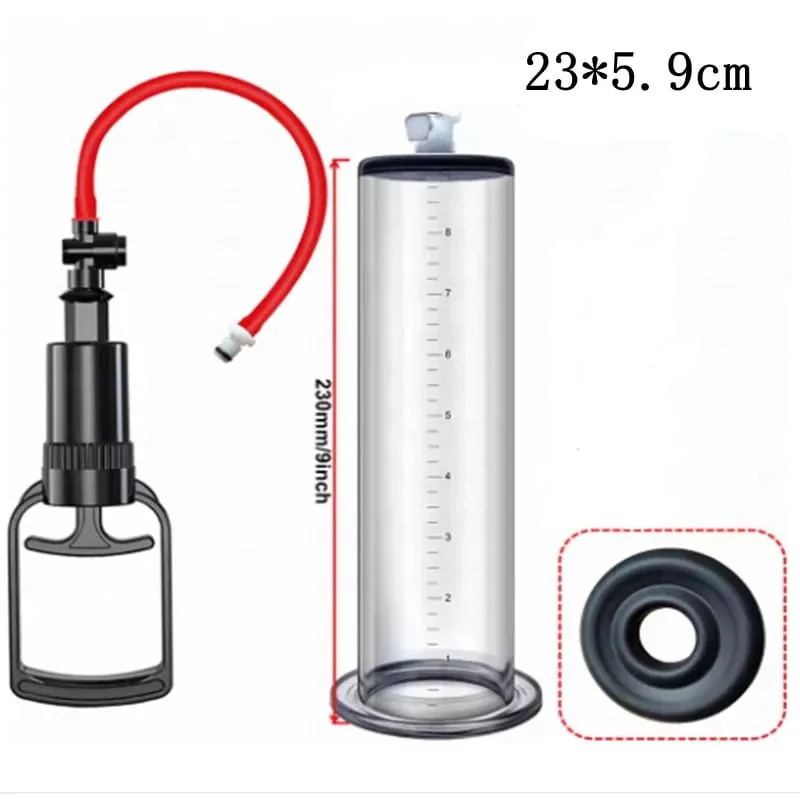 Manual Penis Pump Acrylic Penis Enlarger Sex Toy For Men Vacuum Pump Male Masturbation Penis Extender Trainer Adults Sex Product — image 20