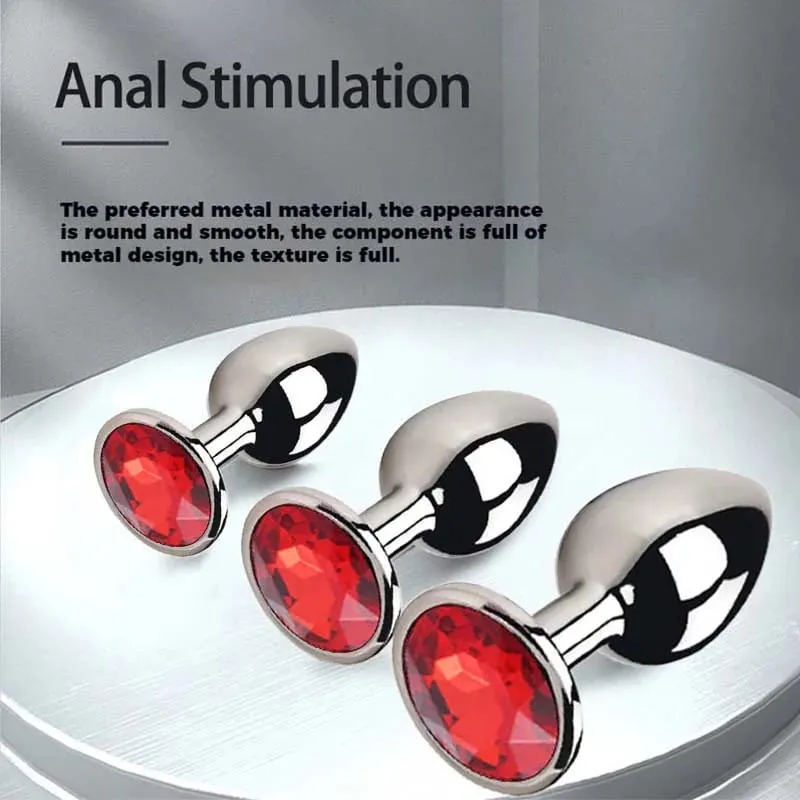 5Size/set Metal Anal plug butt plug Sex Toys Butt Toys For Women/Men/Couples Adult Game Masturbator Anal Diamond Sex Shop — image 3