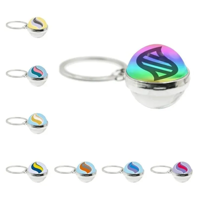 Pokémon Mega Stone Keychain Anime Peripheral Creativity Exquisite Versatile Trend Spherical Keychain Cartoon Gift Accessories — image 1