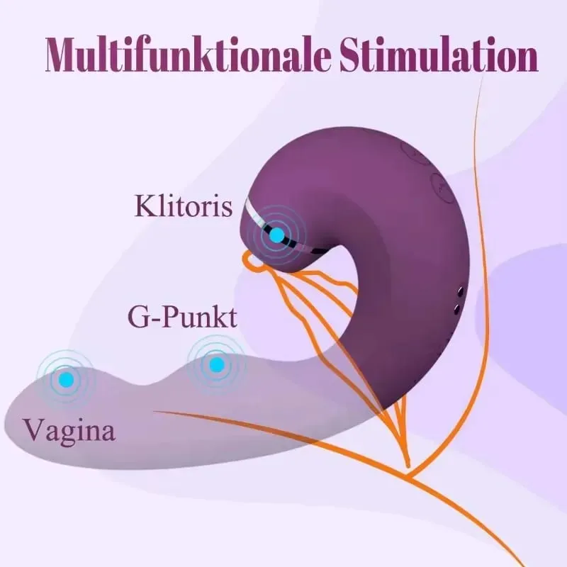 10 Frequency Vibrator Sucking Massager Rechargeable Stimulator Adult Sex Toy for Women Couples